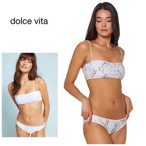 New. Dolce Vita reversible snake print bikini. Large. Retails $139